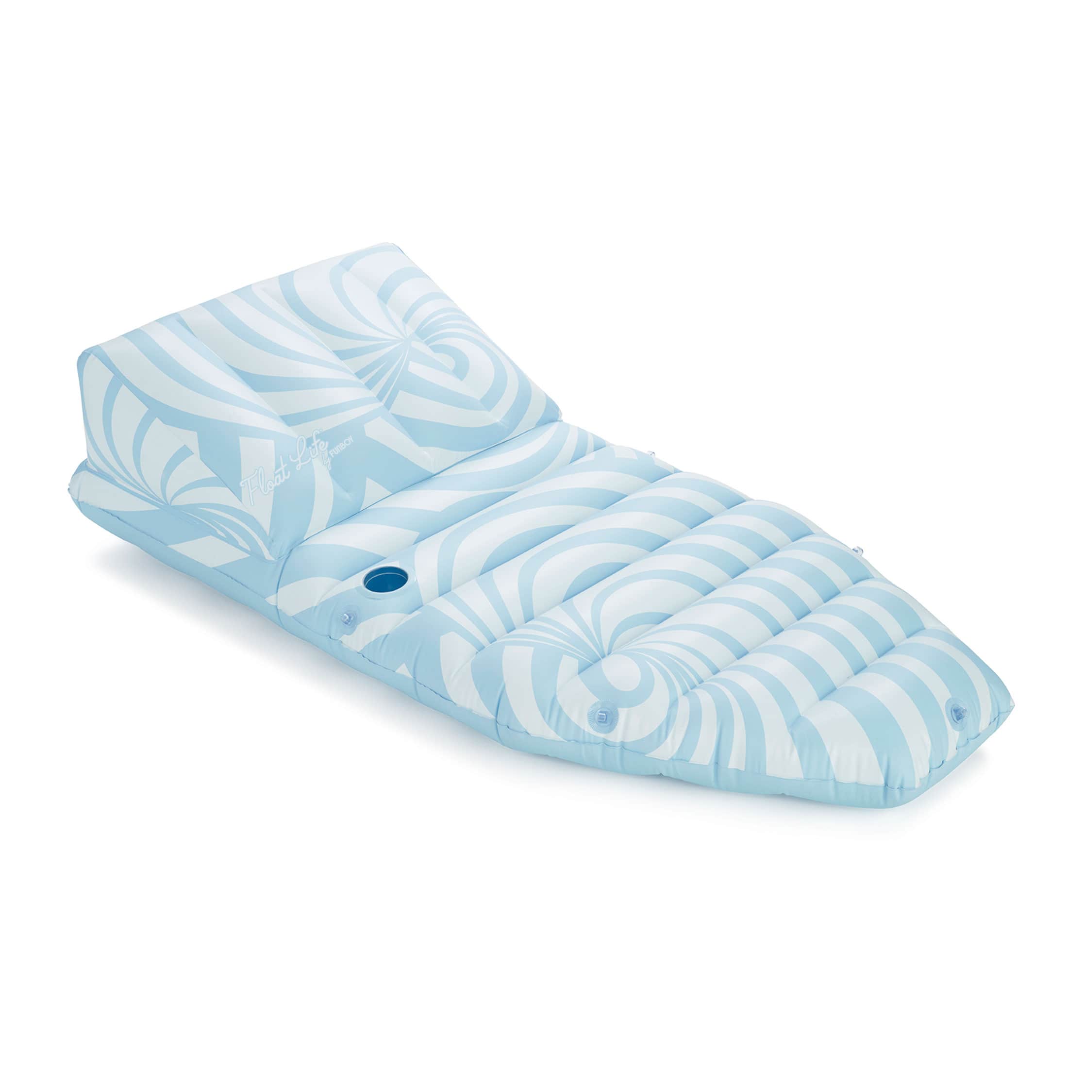 Blue Twist Sun Lounger Pool Float