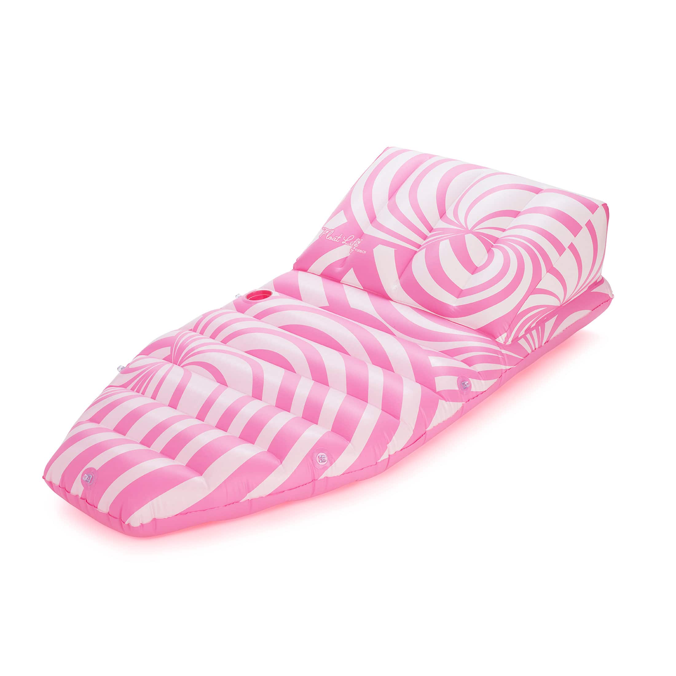 Pink Twist Sun Lounger Pool Float