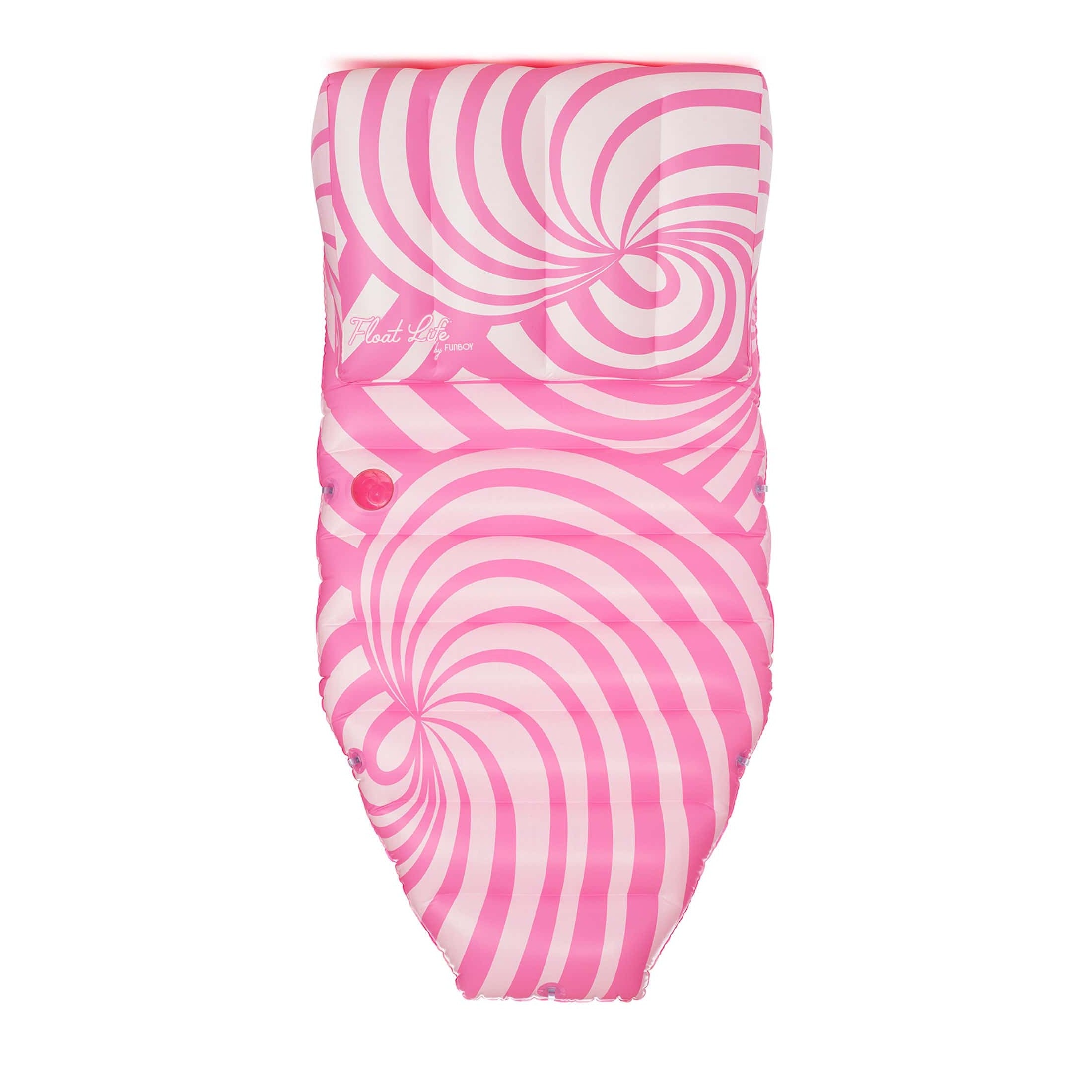 Pink Twist Sun Lounger Pool Float