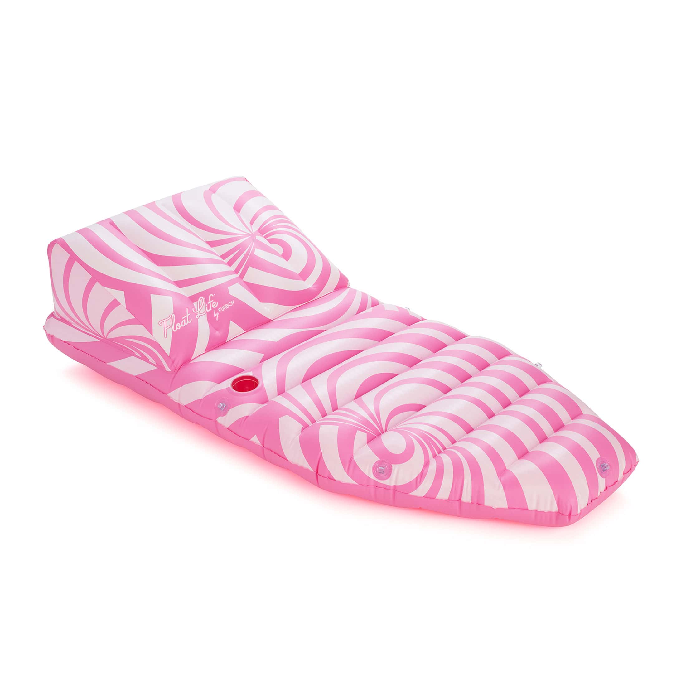 Pink Twist Sun Lounger Pool Float