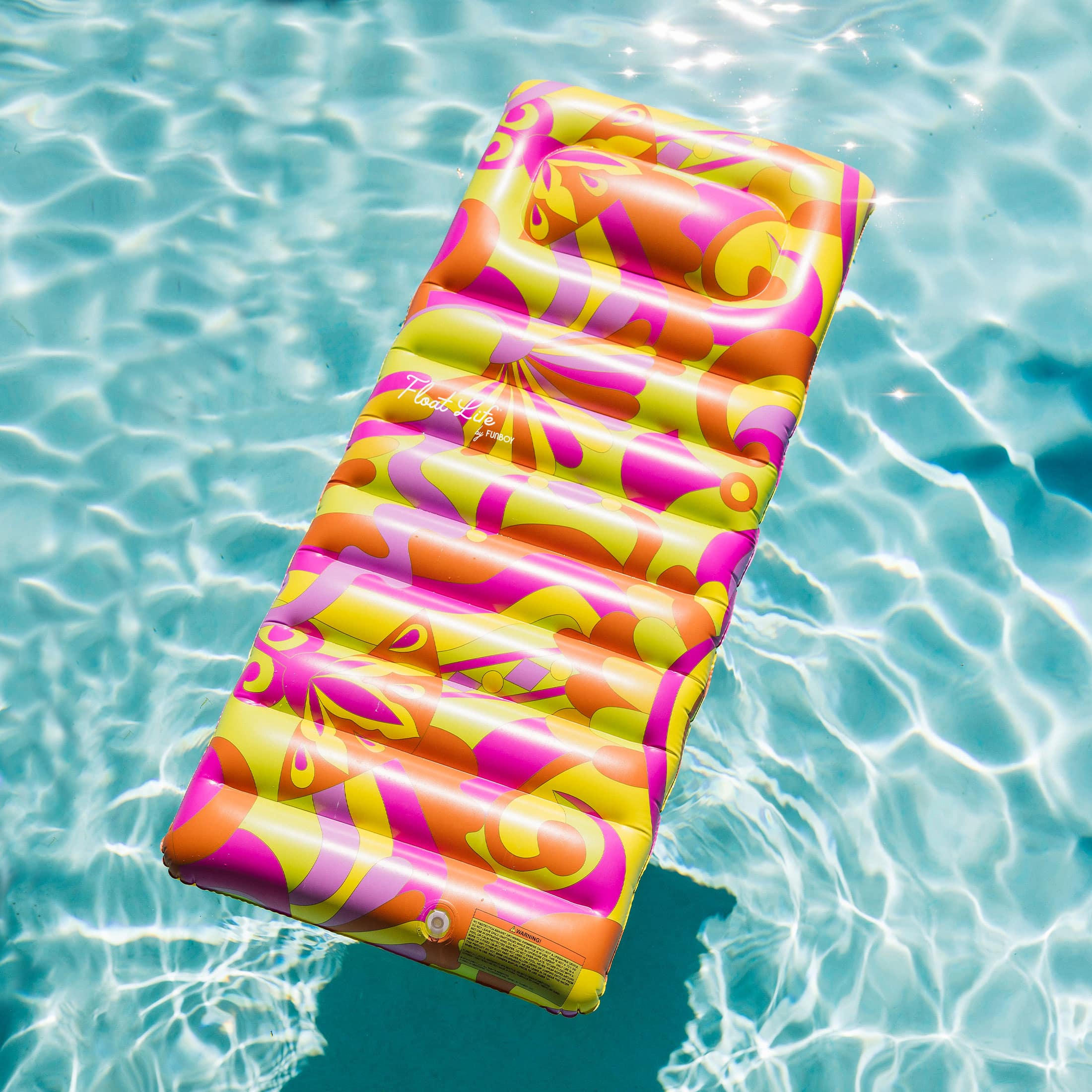 Retro Swirl Pool Float Lounger