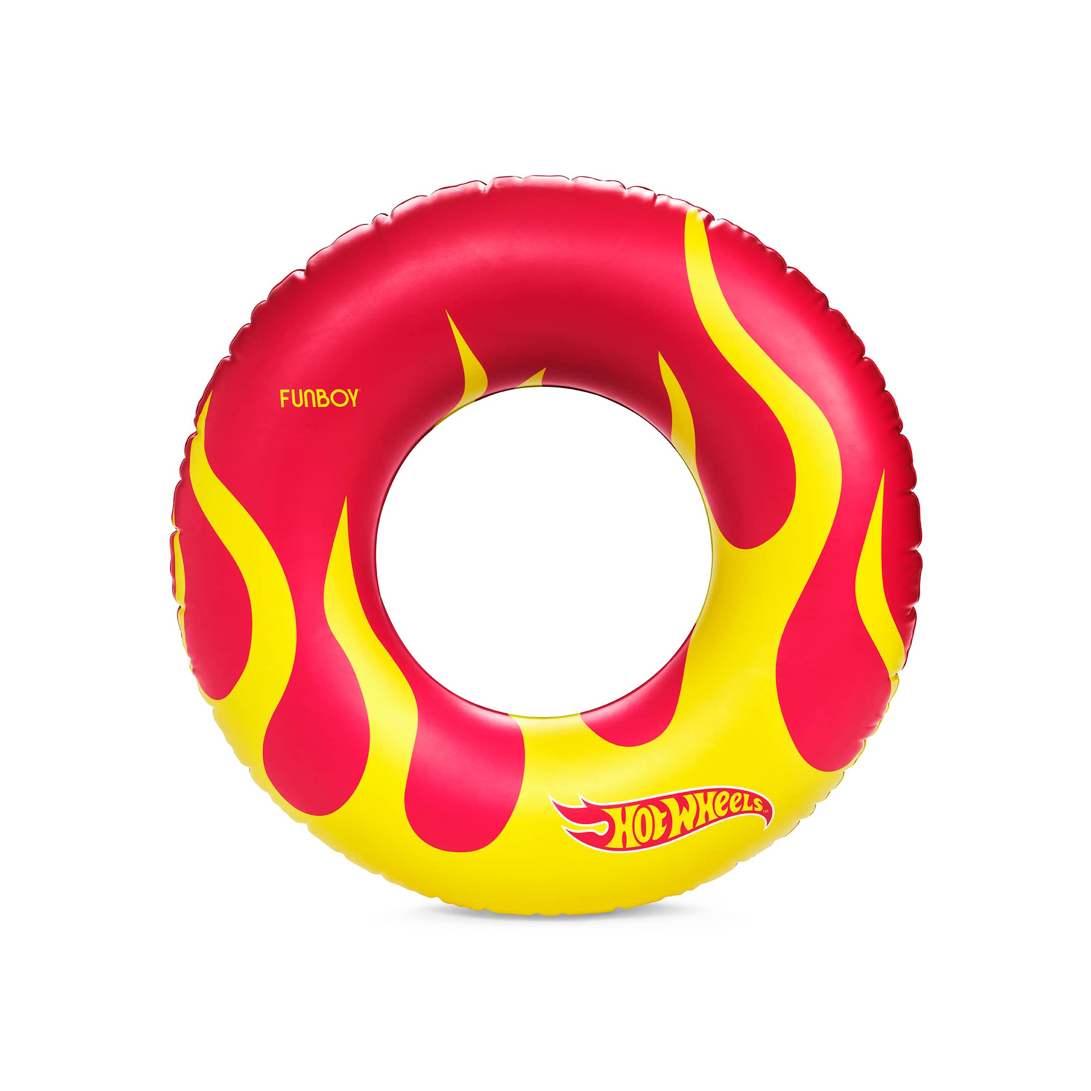 Hot Wheels™ by FUNBOY Double-Sided Checked and Flame Inflatable Tube, 34’’