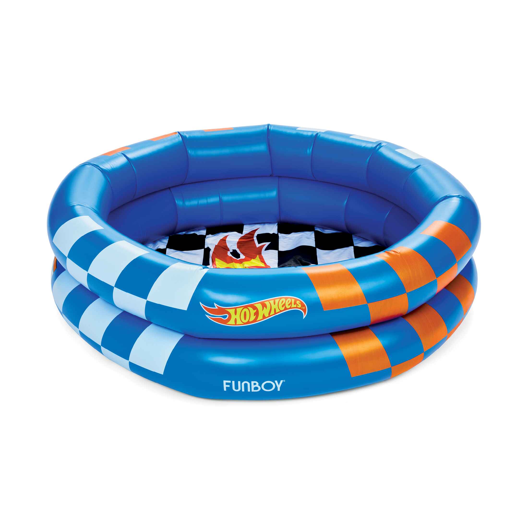 Hot Wheels™ by FUNBOY Inflatable Round 2-Ring Pool, 48" Diameter
