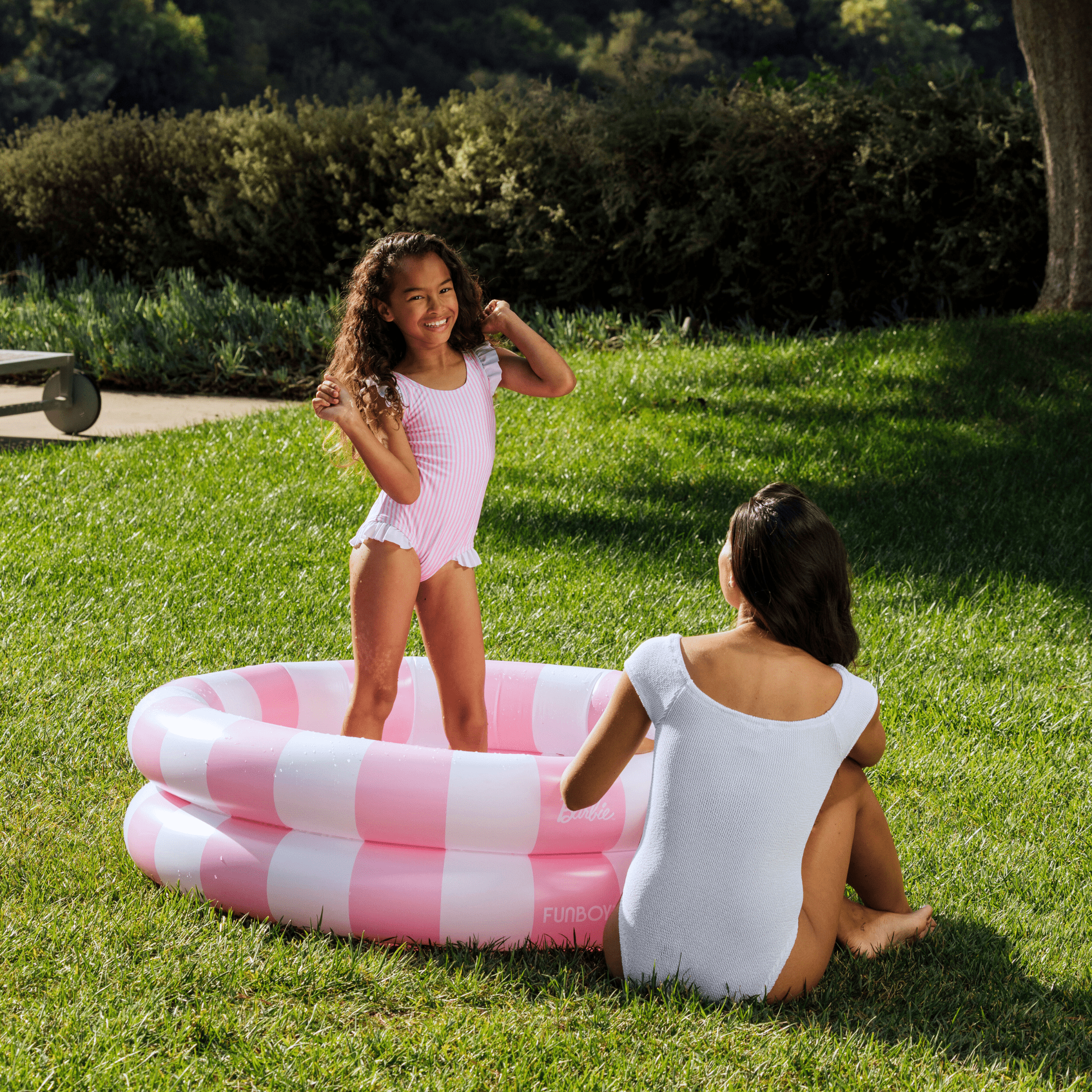 Barbie™ by FUNBOY Inflatable Round 2-Ring Pool, 48" Diameter